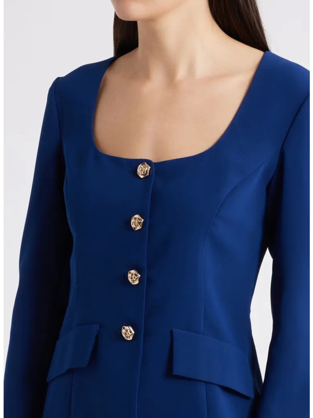 Amanda Uprichard Kya Long Sleeve Blazer Skort Romper
